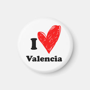 I Kärlek Valencia Magnet
