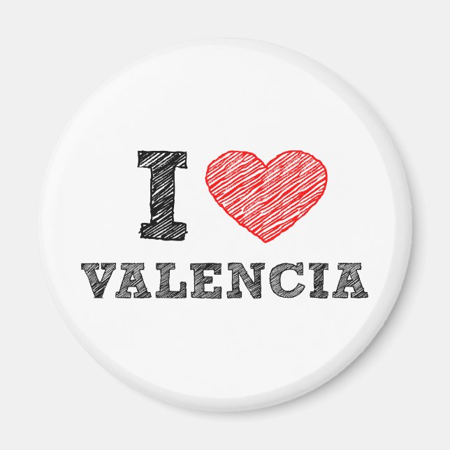 I Kärlek Valencia Magnet (Framsidan)
