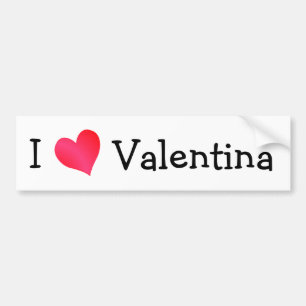 I Kärlek Valentina Bildekal
