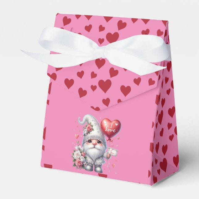 "I Kärlek.." Valentines Gnome Presentaskar (Framsidan Sidan)