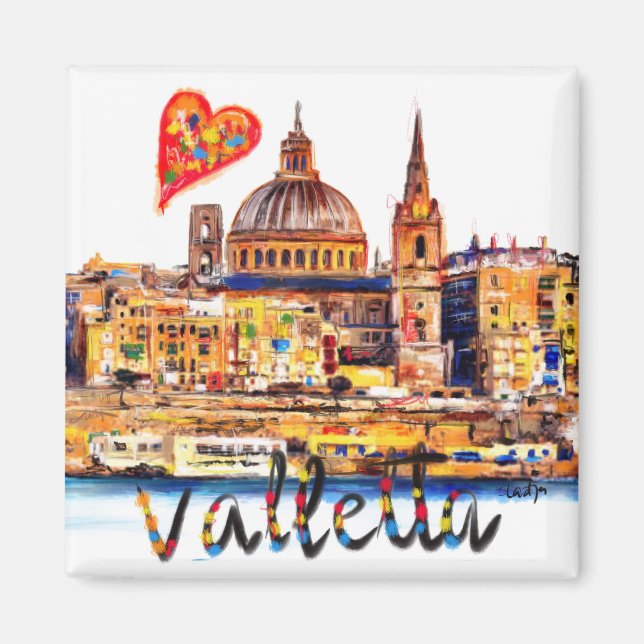 I kärlek Valletta Magnet (Framsidan)