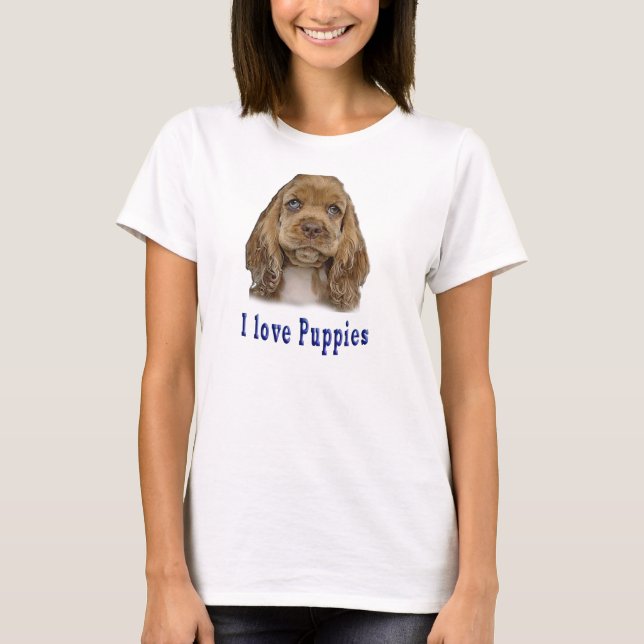 I kärlek valpar t-shirt (Framsida)