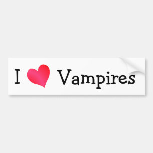 I Kärlek Vampires Bildekal