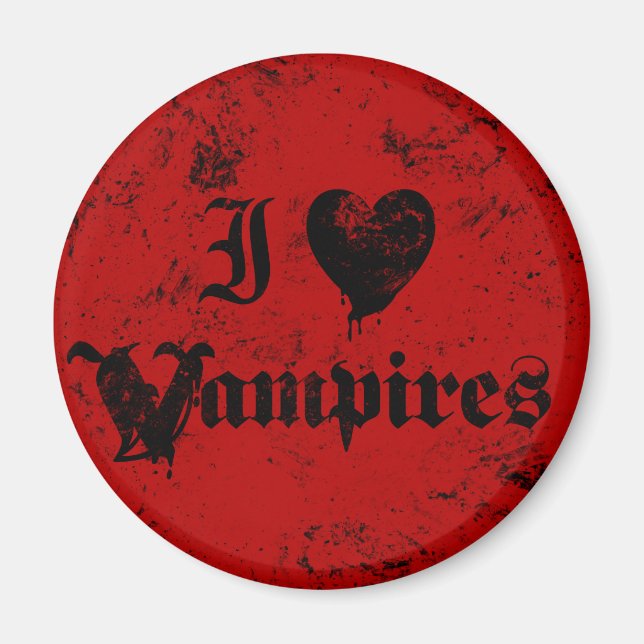I Kärlek Vampires Magnet (Framsidan)