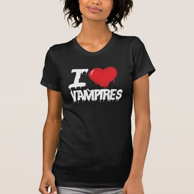 I kärlek vampyrer t-shirt (Framsida)