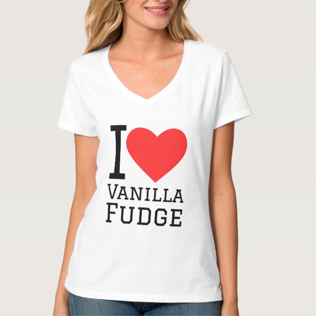 I kärlek vaniljfam t shirt (Framsida)