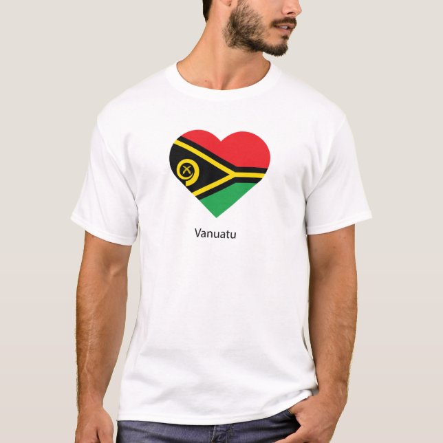 I Kärlek Vanuatu T Shirt (Framsida)