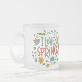 I KÄRLEK VÅR FROSTAD GLASMUGG