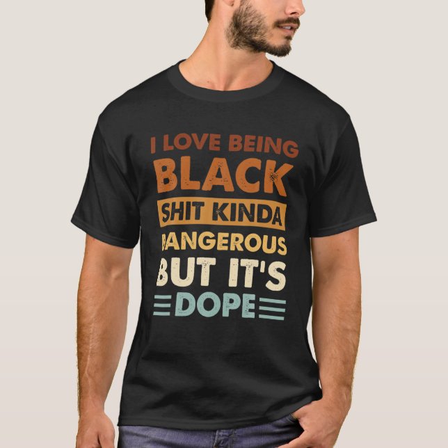 I Kärlek Varare Black Lusny African Manar Wom T Shirt (Framsida)