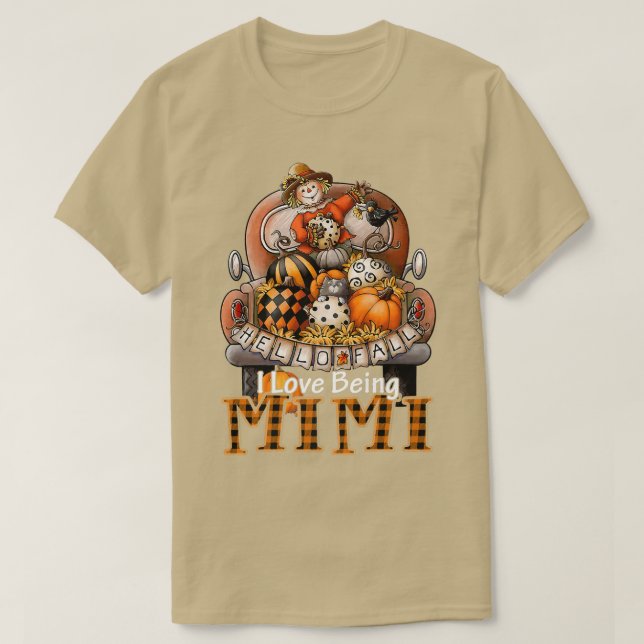 I Kärlek Vari Mimi Play Lastbil Farmer Pumpkin Spi T Shirt (Design framsida)