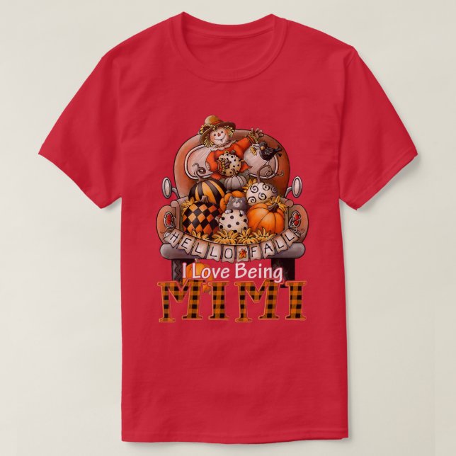 I Kärlek Vari Mimi Play Lastbil Farmer Pumpkin Spi T Shirt (Design framsida)