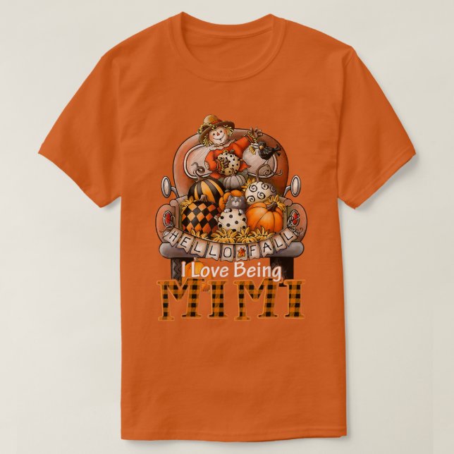 I Kärlek Vari Mimi Play Lastbil Farmer Pumpkin Spi T Shirt (Design framsida)