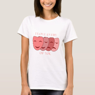 I Kärlek varje Ansikte T Shirt