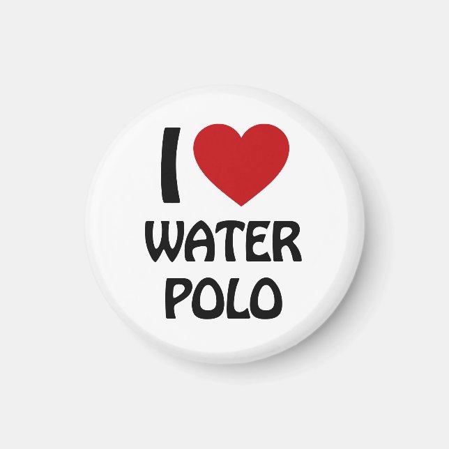 I kärlek Vatten polo Magnet (Framsidan)