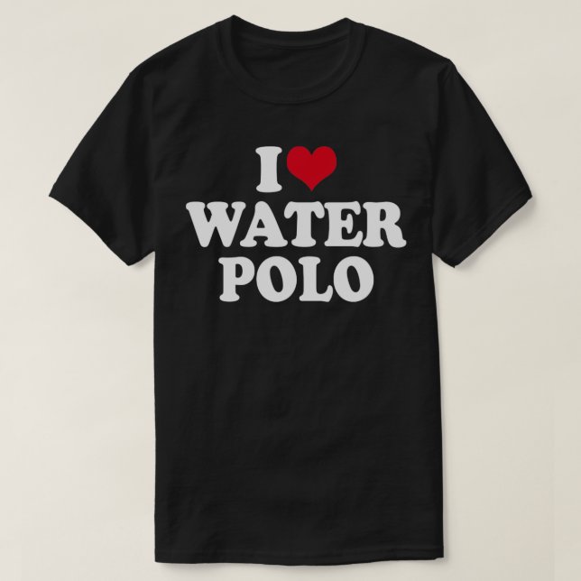 I Kärlek Vatten Polo T Shirt (Design framsida)