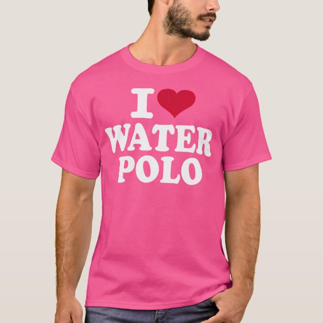 I Kärlek Vatten Polo T Shirt (Framsida)