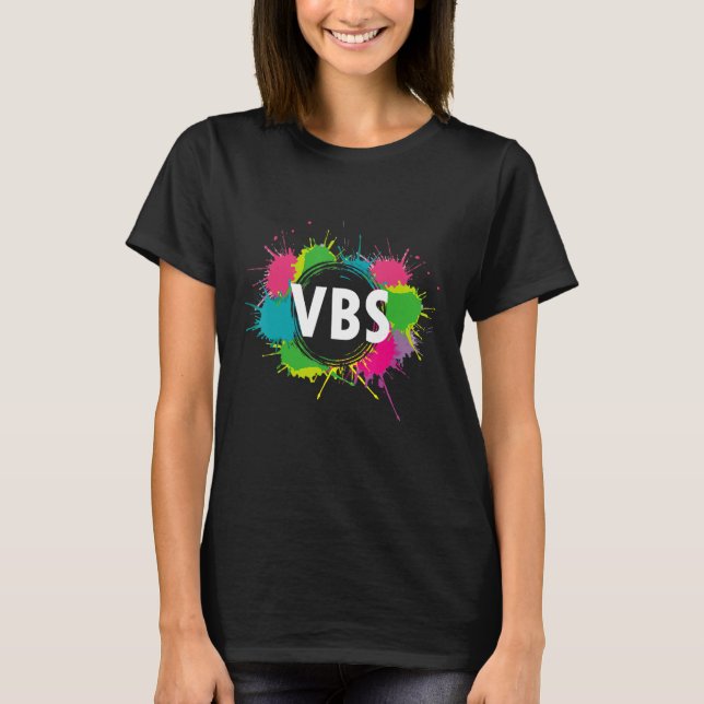 I Kärlek Vbs Crew Vacation Bible School Paint Spla T Shirt (Framsida)
