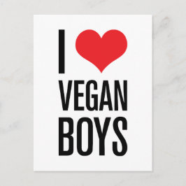 I Kärlek Vegan Boys Vykort