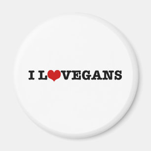 I Kärlek Vegans Magnet