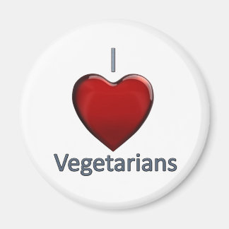 I Kärlek Vegetarianer Magnet