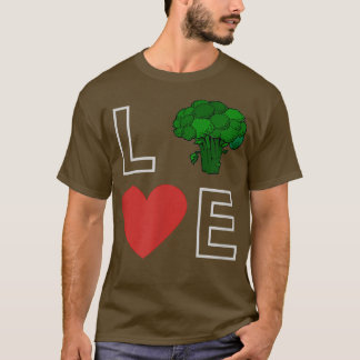 I kärlek veggie, vegetarian, grönt t shirt