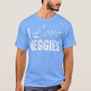 I Kärlek Veggies Coola Vegetarians Vegans T Shirt