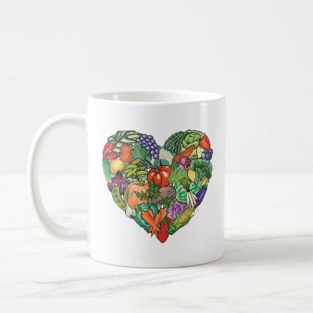 I Kärlek Veggies Kaffemugg (Vänster)