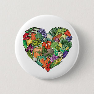 I Kärlek Veggies Knapp