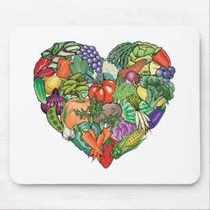 I Kärlek Veggies Musmatta