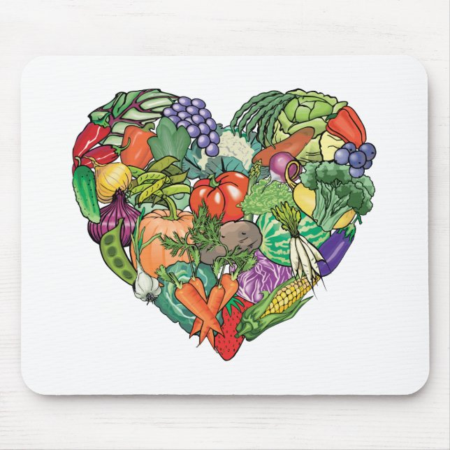 I Kärlek Veggies Musmatta (Framsidan)