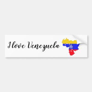 I kärlek Venezuela Bildekal