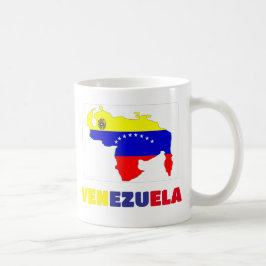 I kärlek Venezuela Karta och Shield Kaffemugg