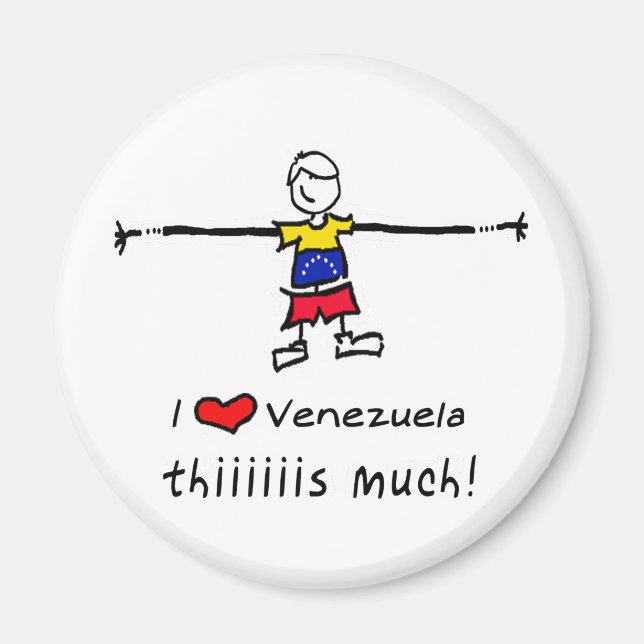 I kärlek VENEZUELA Magnet (Framsidan)