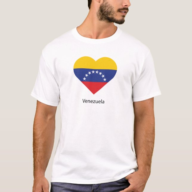 I Kärlek Venezuela T Shirt (Framsida)