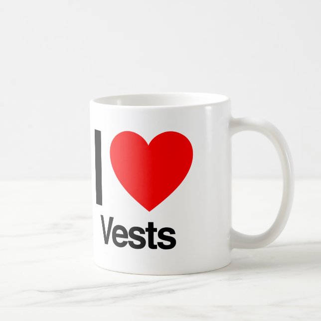 i kärlek vests kaffemugg (Höger)