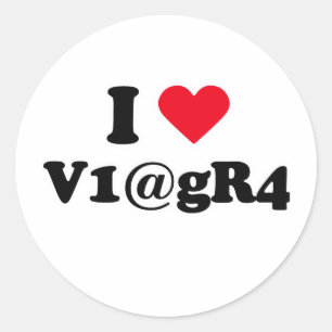 I kärlek viagra runt klistermärke