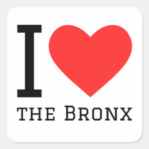 I kärlek vid Bronx Fyrkantigt Klistermärke