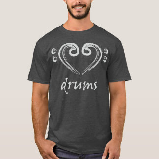 I Kärlek vid Drums Hand plockade Kärlek för Drums T Shirt