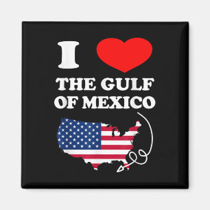 I Kärlek vid Mexikos Bukt USA Lustigt 2025 Dank Me Magnet