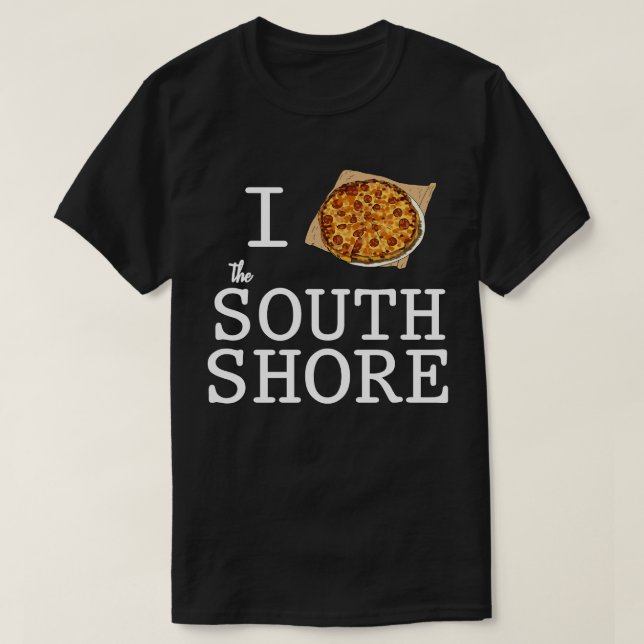 I Kärlek vid södra kusten Pub Pizza T Shirt (Design framsida)