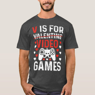 I KÄRLEK VIDEO GAMES Valentines day Controller Gam T Shirt