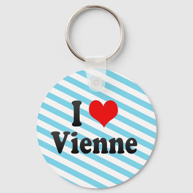I Kärlek Vienne, Frankrike Nyckelring (Framsida)
