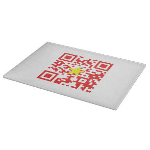 I Kärlek Vietnam (Tôi Yêu Viet Nam) Flagga QR-kod