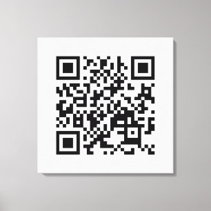 I Kärlek Vietnam (Tôi Yêu Viet Nam) Flagga QR-kod Canvastryck