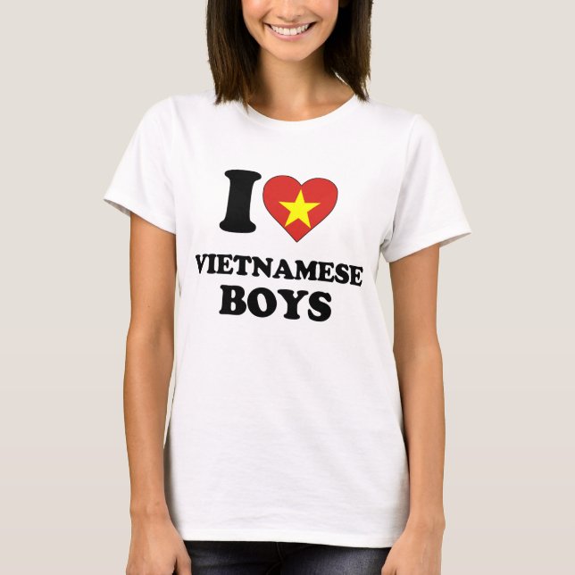 I kärlek vietnamesiska Boys T Shirt (Framsida)