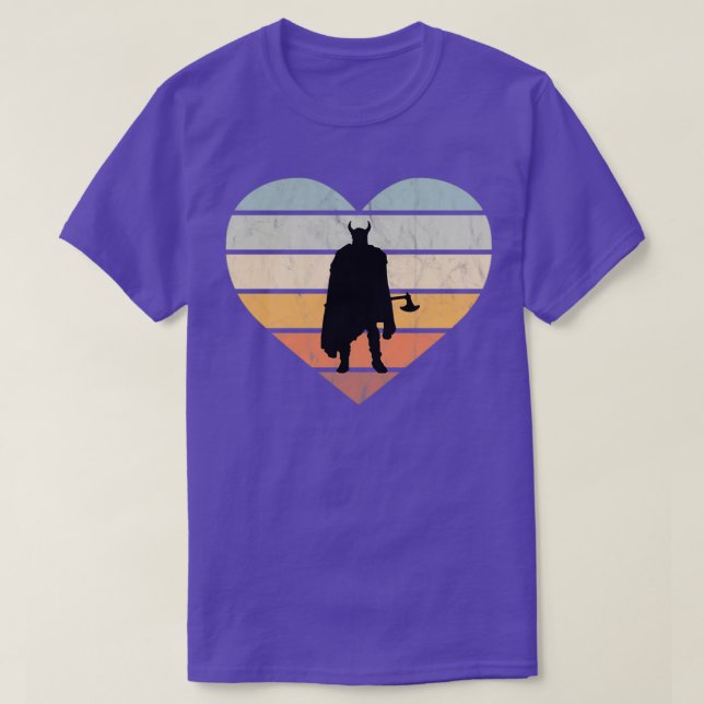 I Kärlek Viking Warrior med Ax T Shirt (Design framsida)