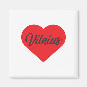 I Kärlek Vilnius - Litauen Magnet