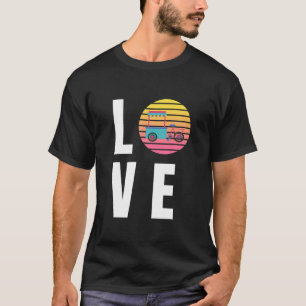 I Kärlek Vintage Ice Vendor Cart Protection Local T Shirt