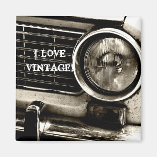 I Kärlek Vintage Magnet