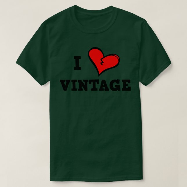 I KÄRLEK VINTAGE T SHIRT (Design framsida)